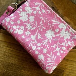 Draper James Pink and White Floral Small Wallet